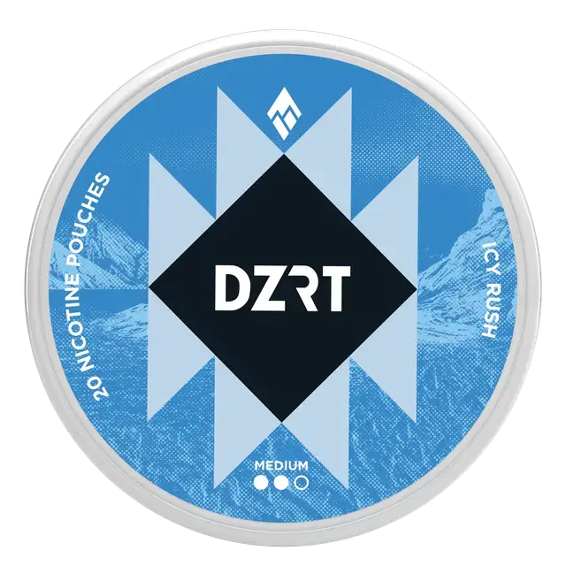 DZRT ICY Rush Nicotine Pouch | 20 Pouches (Cold Shock) Strong 10mg