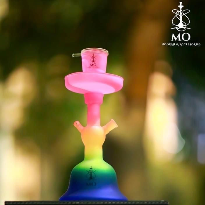 MO Glass Shisha Glaze Rainbow - ارجيلة ام او الزجاجية ملونة