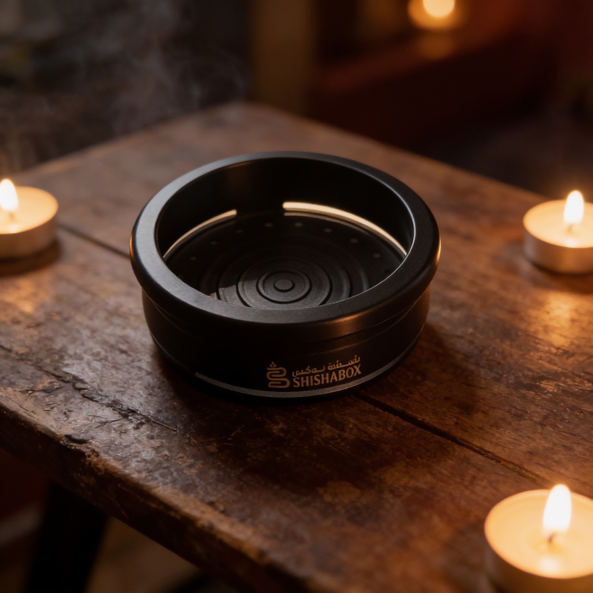 Shishabox HMD - Stainless Steel Heat Management Device Black Matte Venom Edition