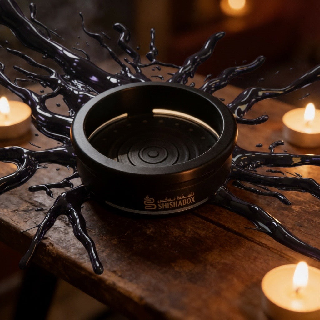 Shishabox HMD - Stainless Steel Heat Management Device Black Matte Venom Edition - Shishabox JO