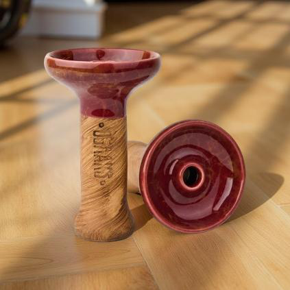 Original Russian Oblako Bowl Phunnel Shape Glaze Top Marble Brown