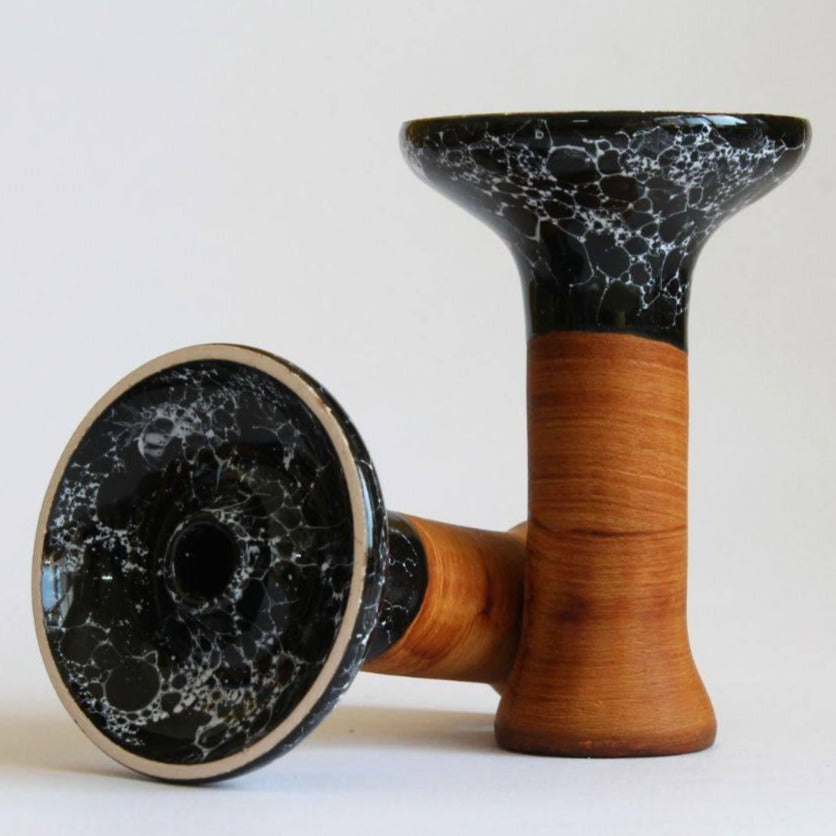 Mr.Bowl Phunnel (Single Hole) Glaze Top Marble Black