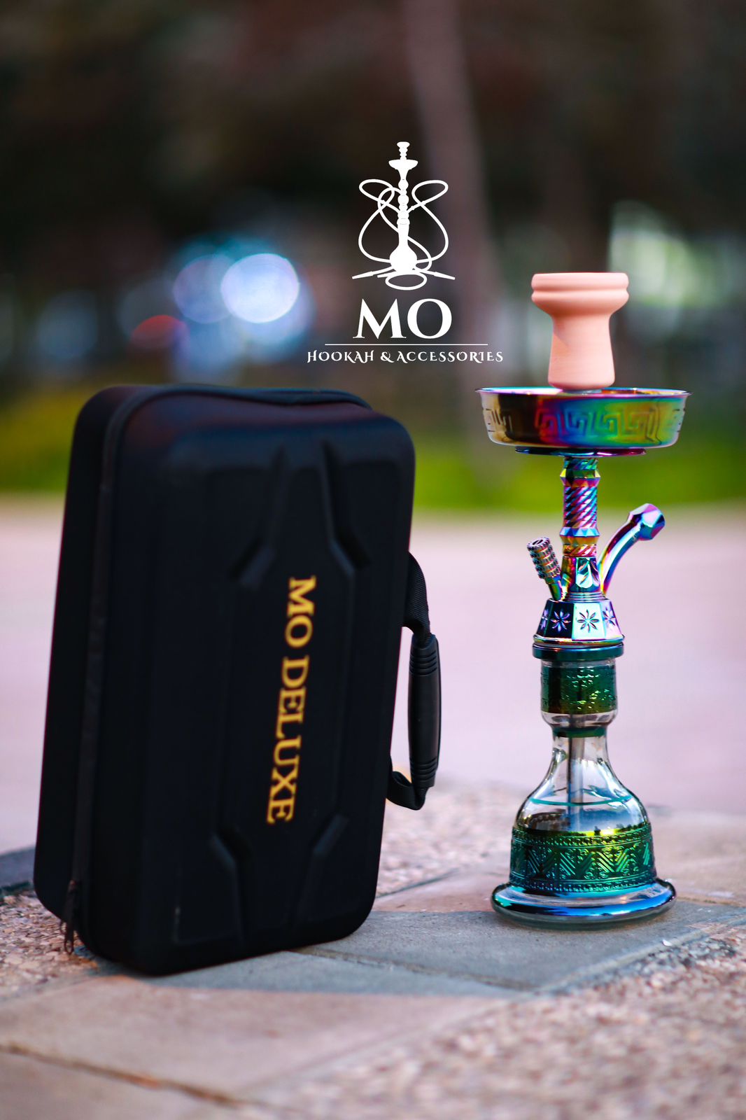 Galaxy Copper Shisha with Case (Travel Set) - أرجيله نحاس جالاكسي مع شنطة