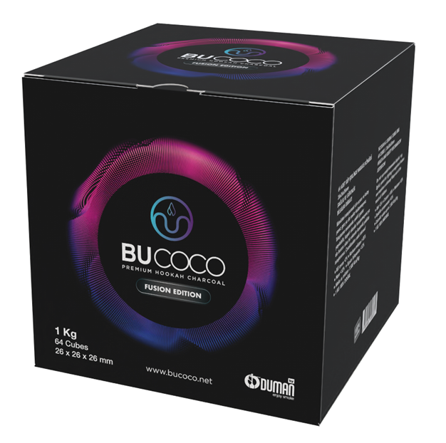 BUCOCO FUSION EDITION - 1 KG HOOKAH CHARCOAL 26mm - Shishabox JO