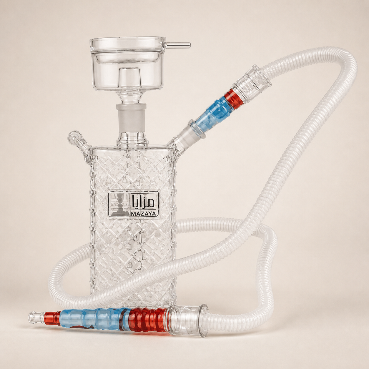 Mazaya glass shisha (Sultana) - أرجيلة مزايا الزجاجية سلطانة
