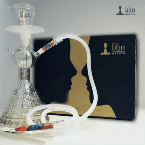 Mazaya glass shisha (Pyramid) - أرجيلة مزايا الزجاجية الهرم - Shishabox