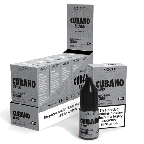 VGOD Cubano Silver 10ml ELiquid | 25mg - Shishabox