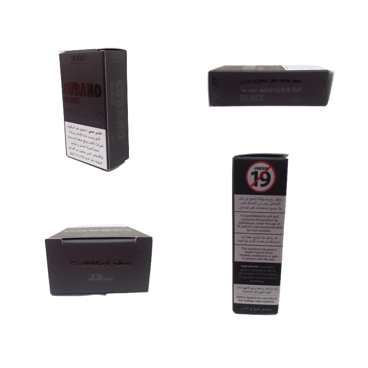VGOD Cubano Black 10ml ELiquid | 25mg - Shishabox