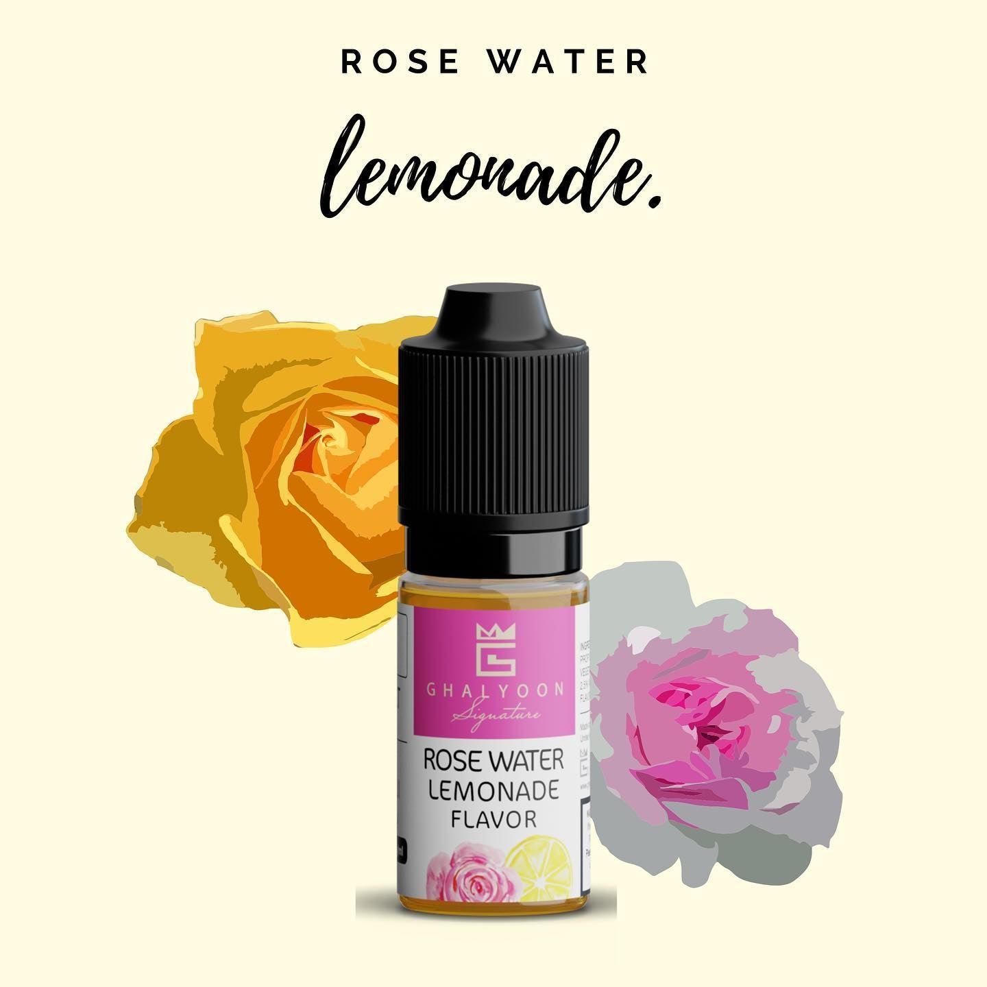 Ghalyoon Rose Water Lemonade Juice - سائل إلكتروني ليموناضة بماء الورد - Shishabox