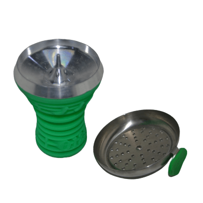 Tobacco Head Stainless & Silicone (Music) Green - راس أرجيلة ميوزك ستانلس و سيليكون - Shishabox