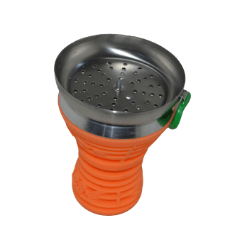 Tobacco Head Stainless & Silicone (Music) Orange - راس أرجيلة ميوزك ستانلس و سيليكون - Shishabox