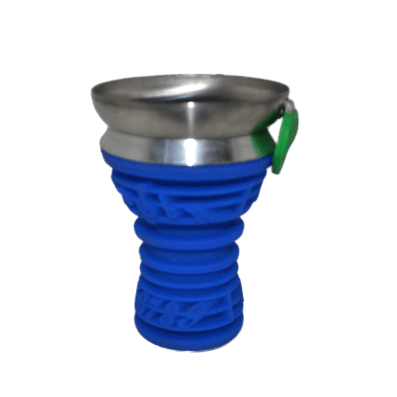 Tobacco Head Stainless & Silicone (Music) Blue - راس أرجيلة ميوزك ستانلس و سيليكون - Shishabox