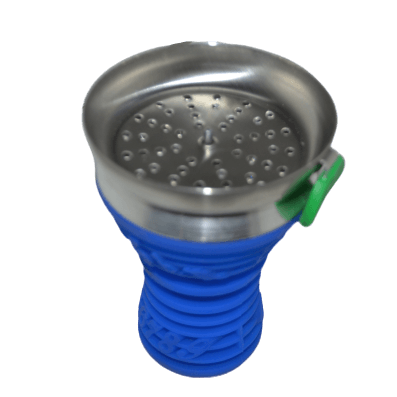 Tobacco Head Stainless & Silicone (Music) Blue - راس أرجيلة ميوزك ستانلس و سيليكون - Shishabox