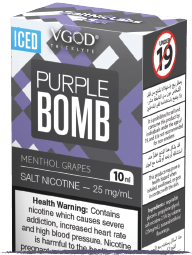 elf bar vape uk VGOD ICED Purple Bomb SaltNic 10ml ELiquid