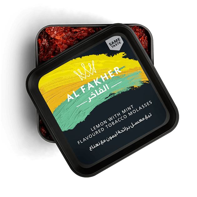 Al Fakher Molasses Lemon with Mint Blond - معسّل الفاخر ليمون بالنعناع أشقر - Shishabox
