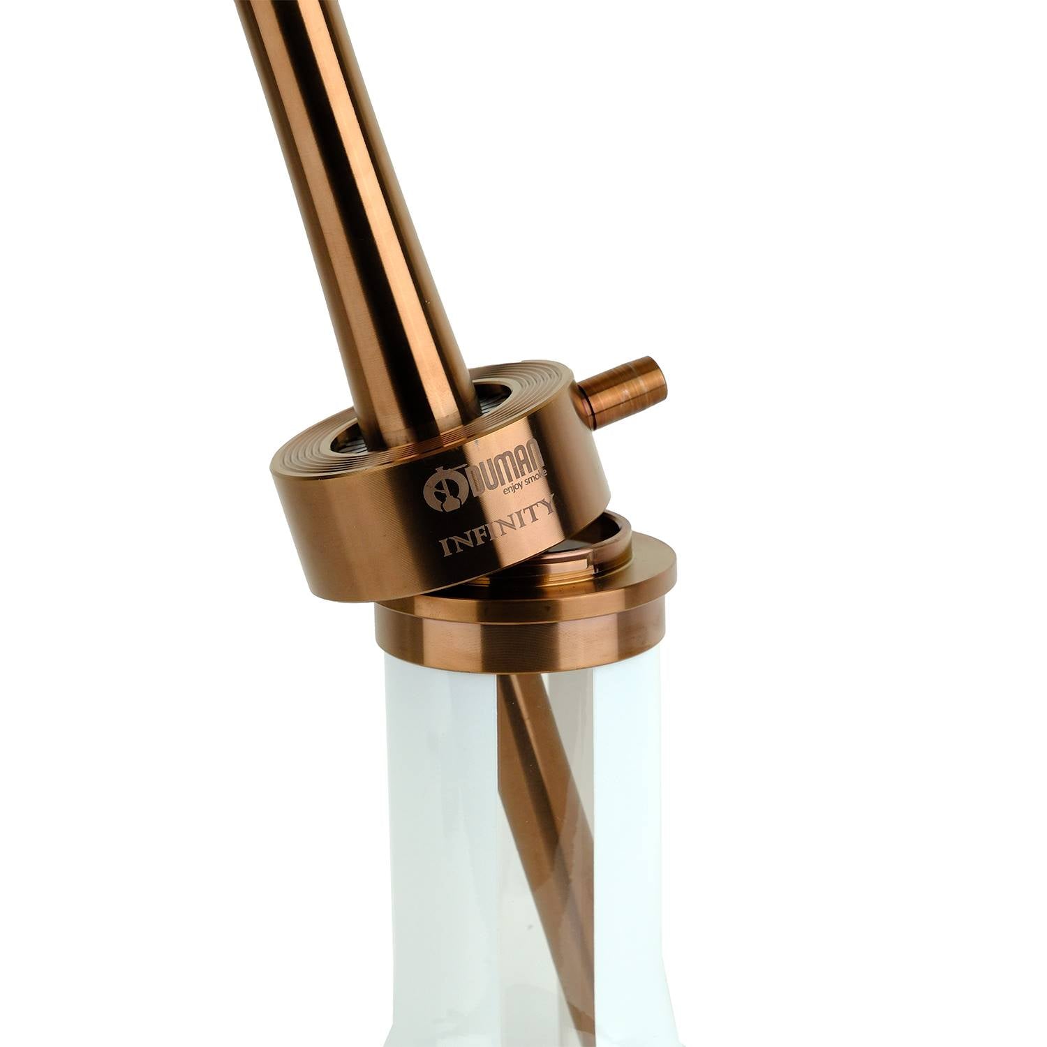 Oduman INFINITY HOOKAH - Bronze Body White Glass