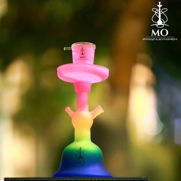 MO Glass Shisha Glaze  Rainbow - ارجيلة ام او الزجاجية ملونة