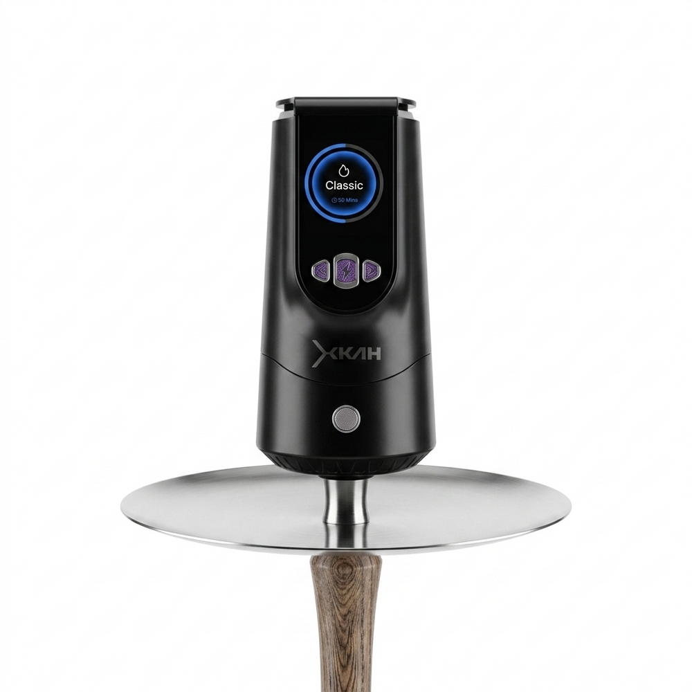 Electric Shisha XKAH Pro Graphite | Next-Generation Electronic Heating, Cordless Smart eHMD