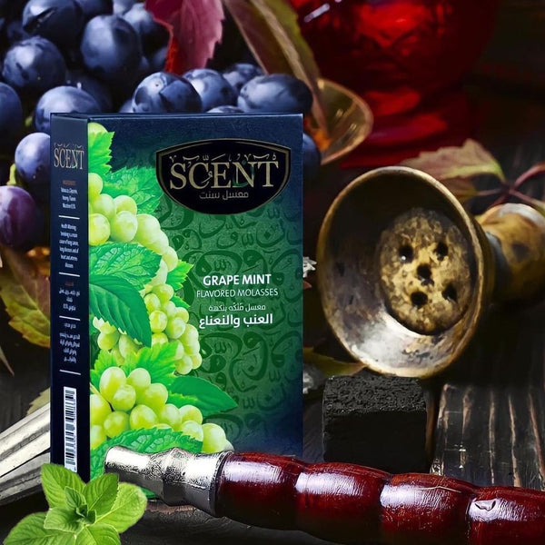 Scent Molasses Grape Mint - معسل سنت عنب بالنعناع اشقر