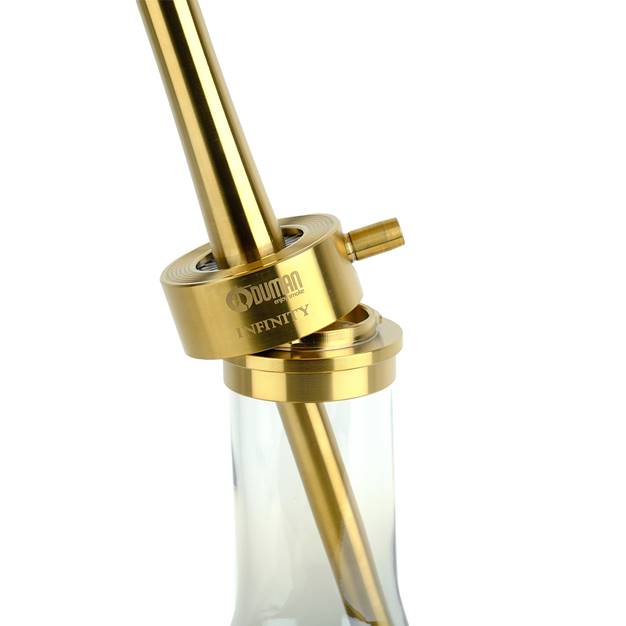 Oduman INFINITY HOOKAH - Gold Body Gold Glass - Shishabox JO