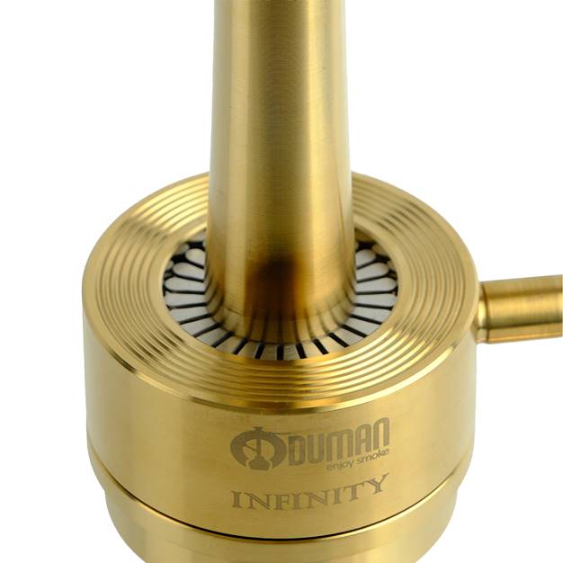 Oduman INFINITY HOOKAH - Gold Body Gold Glass - Shishabox JO
