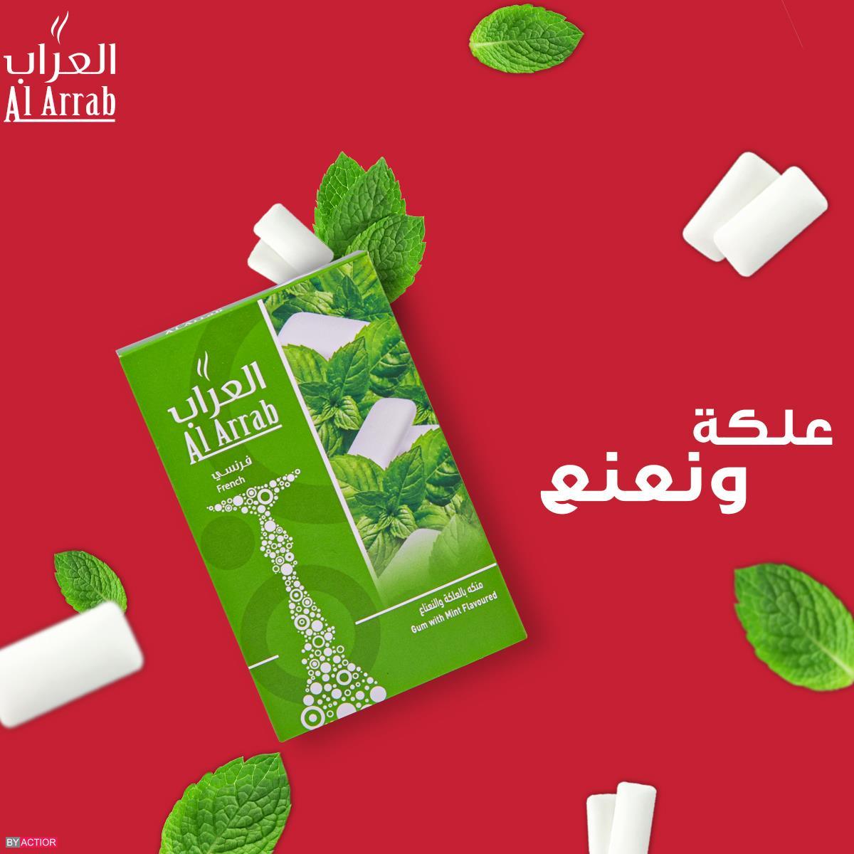 Al Arrab Molasses Gum Mint - معسّل العراب علكة و نعنع - Shishabox