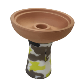 Army Funnel Tobacco Cup (Clay & Silicone) - راس ارجيلة جيشي سيليكون + فخار - Shishabox