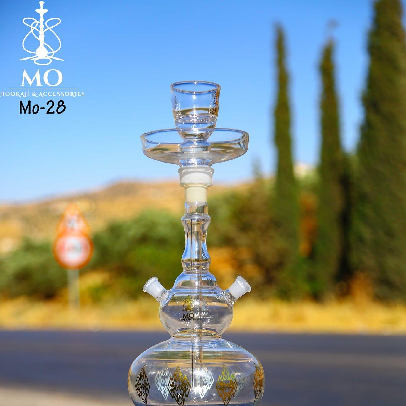 MO Glass Shisha MO-28  (Large) - ارجيلة ام او الزجاجية - Shishabox