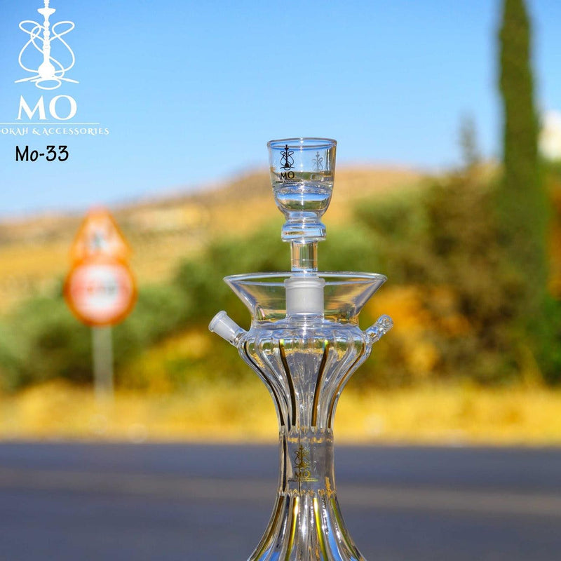 MO Glass Shisha MO-33  (Large) - ارجيلة ام او الزجاجية - Shishabox