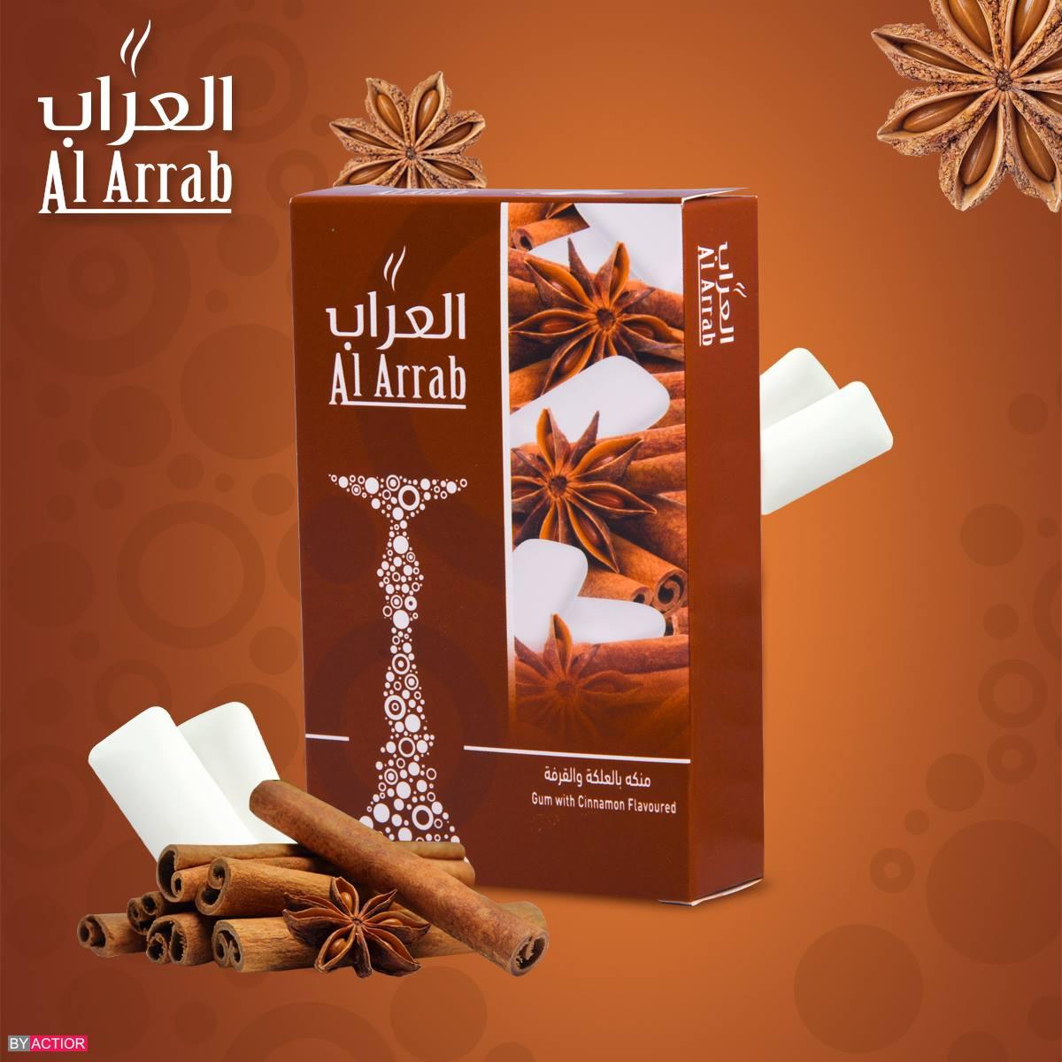 Al Arrab Molasses Cinnamon Gum  - معسّل العراب علكة و قرفة - Shishabox