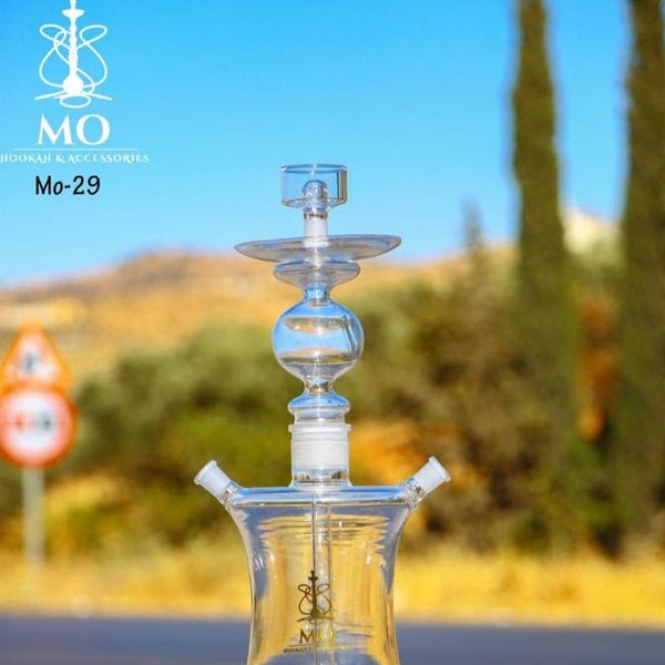 MO Hookah XLarge Glass Shisha (MO29) - أرجيلة ام او الزجاجية الكبيرة
