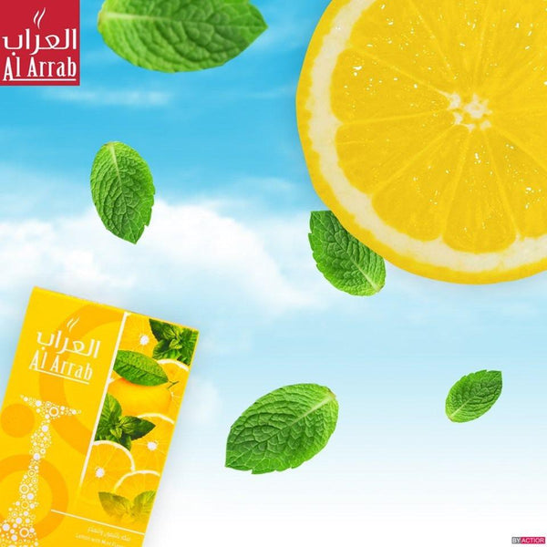 Al Arrab Molasses Lemon Mint - معسّل العراب ليمون ونعنع - Shishabox