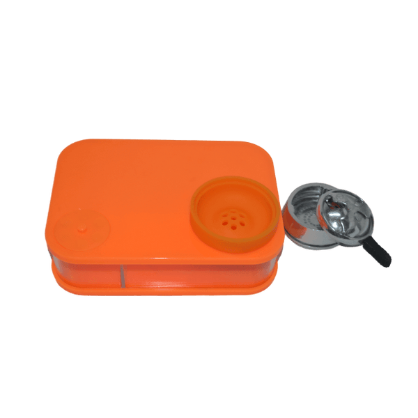 Office Rectangular Shisha (Orange) - أرجيلة مكتبية مستطيلة برتقالي - Shishabox