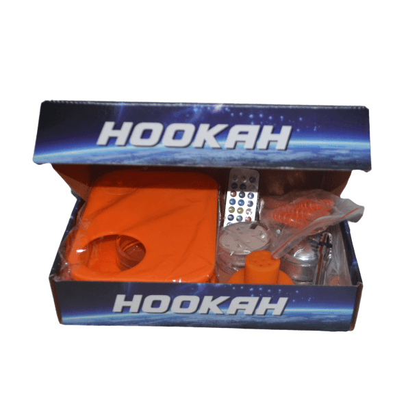 Shisha Rectangle Office Rectangular Shisha (Orange) - أرجيلة مكتبية مستطيلة برتقالي
