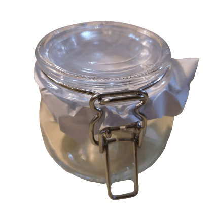 Tobacco Jar With Lid Clear Glass (Small) - مرطبان لحفظ المعسل - Shishabox