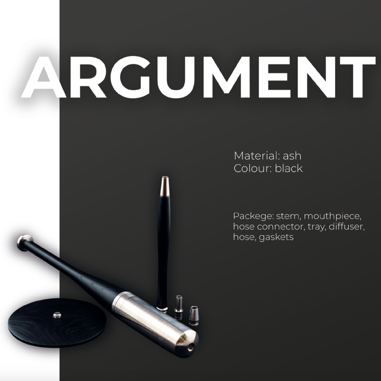Union Hookah - Argument Black Ash