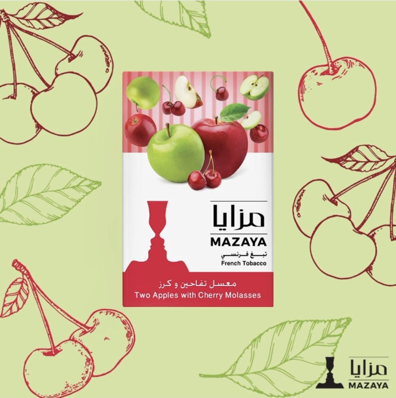 Mazaya Molasses Two Apple and Cherry - معسل مزايا تفاحتين و كرز - Shishabox