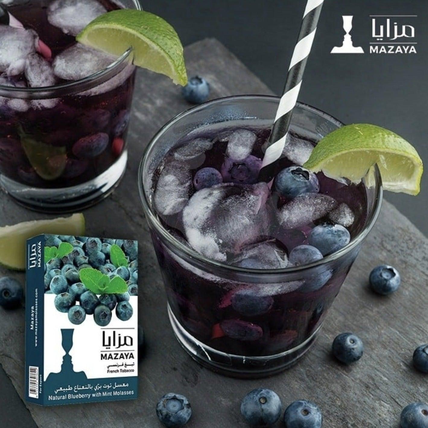 Mazaya Molasses Blueberry Mint - معسّل مزايا توت بري ونعنع - Shishabox