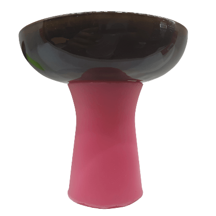 Funnel Tobacco Cup (Porcelain & Silicone) Pink - راس ارجيلة نفق بورسلان + سيليكون زهري - Shishabox